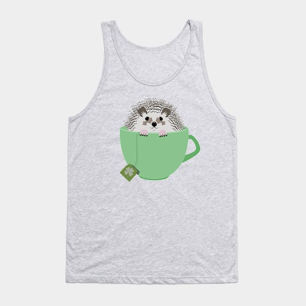 Shamrock Hedgehog Tank Top by Theokotos